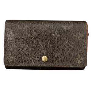 VTG Louis Vuitton Monogram Tresor Wallet RA0012 (Dark Brown)